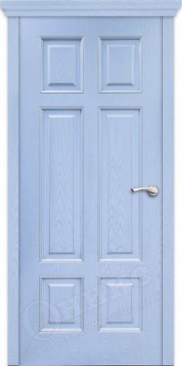 межкомнатная дверь Оникс «Гранд Фреза» (глухая, Эмаль голубая)